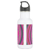 Rosa Spiralbild Trinkflasche (Rückseite)