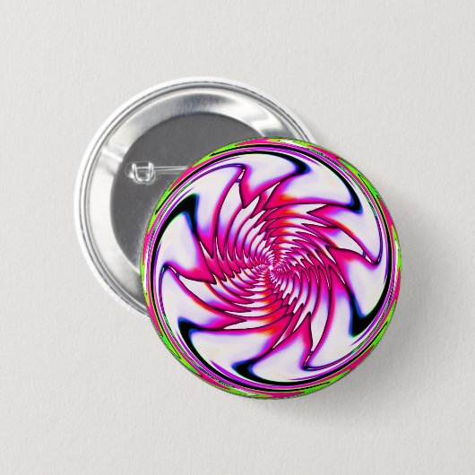 Rosa Spirale Button (Vorne & Hinten)