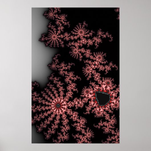 Rosa Spiralen Poster (Vorne)