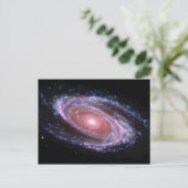 Rosa Spiralgalaxie Postkarte (Stehend Vorderseite)