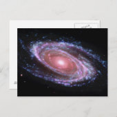 Rosa Spiralgalaxie Postkarte (Vorne/Hinten)