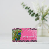 Rosa Spitze des Pfau-311 Visitenkarte (Stehend Vorderseite)