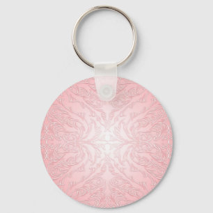Rosa Spitze-Luxusdamast Keychain Schlüsselanhänger