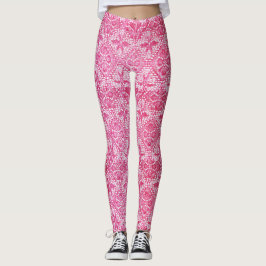 Rosa Spitze-LuxusLeggings Leggings