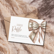 Rosa Spitze Perlen Schleife Baby Shower Windel-Raf