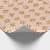 Rosa Spitzen-Geschenkpapier Geschenkpapier (Ecke)