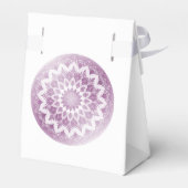 Rosa Spitzen-Mandala-Hochzeit Geschenkschachtel (Rückseite)