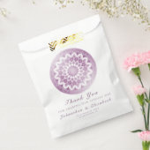 Rosa Spitzen-Mandala-Hochzeit Geschenktütchen (Versiegelt)