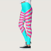 rosa Spitzenmuster Leggings (Links)