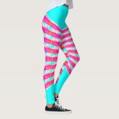 rosa Spitzenmuster Leggings (Rechts)