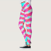 rosa Spitzenmuster Leggings (Links)