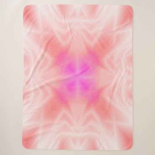 Rosa Splash Sherpadecke (Vorderseite)