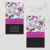 Rosa Splendar Visitenkarte (Vorne/Hinten)