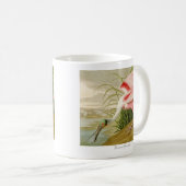 Rosa Spoonbill-Kaffee-Tasse Kaffeetasse (VorderseiteRechts)