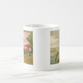 Rosa Spoonbill-Kaffee-Tasse Kaffeetasse (Mittel)