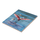 Rosa Spoonbill kleines 4,25" x 4,25" Foto-Fliese Fliese (Seite)
