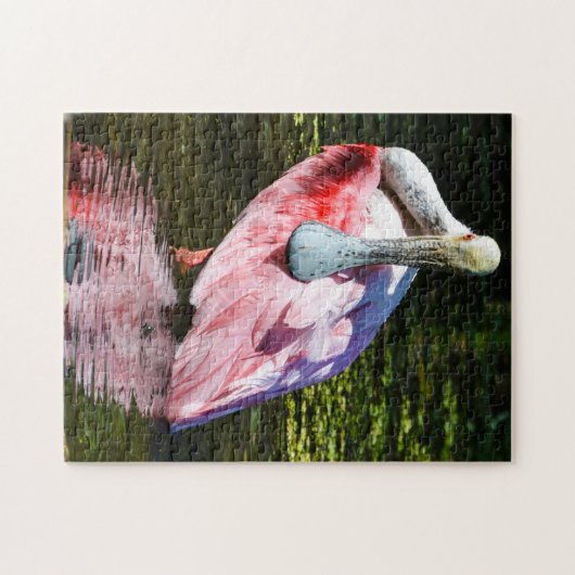 Rosa Spoonbill-Puzzlespiel Puzzle (Horizontal)