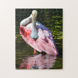 Rosa Spoonbill-Puzzlespiel Puzzle