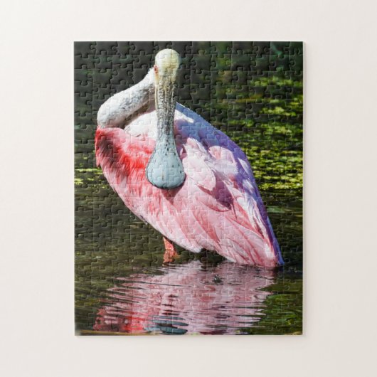 Rosa Spoonbill-Puzzlespiel Puzzle (Vertikal)