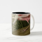 Rosa Spoonbill Zweifarbige Tasse (VorderseiteRechts)