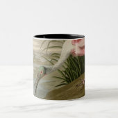 Rosa Spoonbill Zweifarbige Tasse (Mittel)