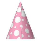 Rosa Spots Party Hats Partyhütchen (Rückseite)