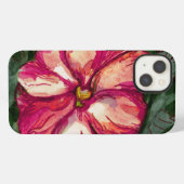 Rosa Springkraut-Blumenkunst iPhone Hülle (Rückseite (Horizontal))