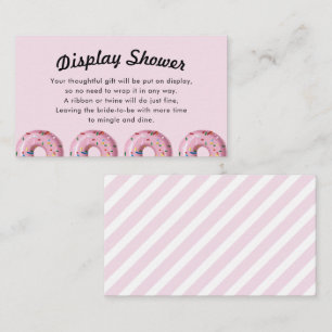 Rosa Sprinkle DONNE-DUSCHE-DUSCHE Einsteckkarte Visitenkarte