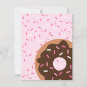 Rosa Sprinklen Einladung (Rückseite)