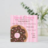 Rosa Sprinklen Einladung (Stehend Vorderseite)