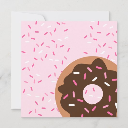 Rosa Sprinklen Einladung (Rückseite)