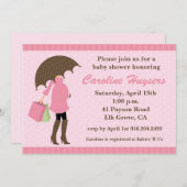 Rosa Sprinkles Babydusche Einladungen (Vorne/Hinten)