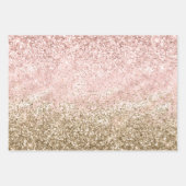 Rosa Spritzer Abstrakt Geschenkpapier Set (Vorderseite 3)