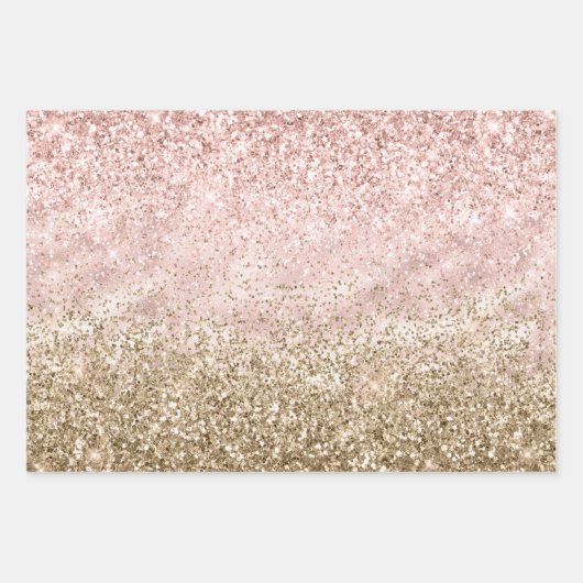 Rosa Spritzer Abstrakt Geschenkpapier Set (Vorderseite 3)