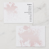 Rosa Spritzer - Chubby Visitenkarte (Vorne/Hinten)