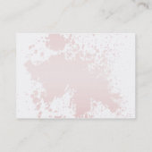 Rosa Spritzer - Chubby Visitenkarte (Rückseite)