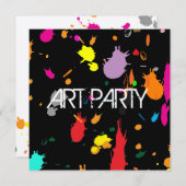 Rosa Spritzer Einladung (Vorne/Hinten)