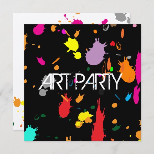 Rosa Spritzer Einladung (Vorne/Hinten)