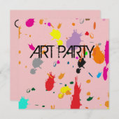 Rosa Spritzer Einladung (Vorne/Hinten)