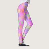 Rosa Spritzer-Farben-Künstler-Blick-bunter Pastell Leggings (Rechts)