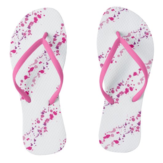Rosa Spritzer Flip Flops Badesandalen (Fußbett)