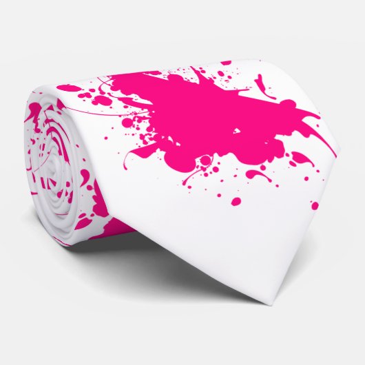 Rosa Spritzer Krawatte (Gerollt)