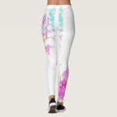 Rosa Spritzer Leggings (Rückseite)