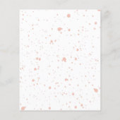 Rosa Spritzer Rosa Minimaler Salon Flyer (Hinten)