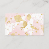 Rosa Spritzer Visitenkarte (Rückseite)