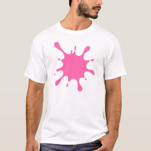 Rosa Spritzhemd Abstrakt Künstlerisch T-Shirt