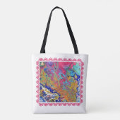 Rosa sprudelt Acryl gießen Tasche (Rückseite)