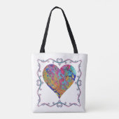 Rosa sprudelt Acryl gießen Tasche drei (Rückseite)