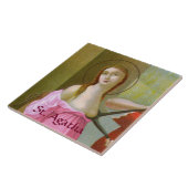 Rosa St. Agatha (M 003) Keramik Tile 1 Fliese (Seite)