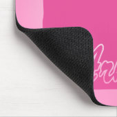 Rosa Staat Arkansas Mousepad (Ecke)
